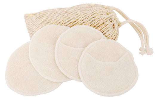Bamboo Makeup and facial cleansing pads in a bag